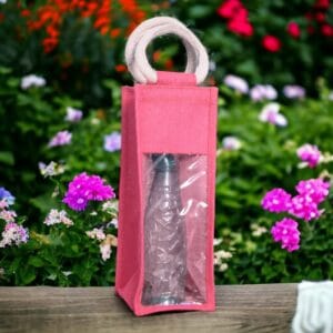 Jute Wine Bag