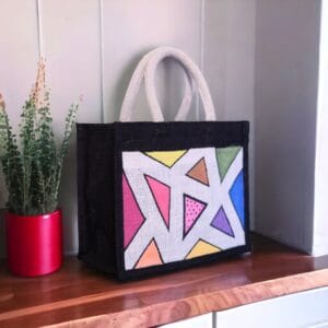 Handprinted Jute Bag
