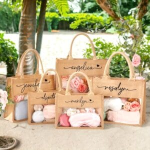 Jute Wedding Gift Bag