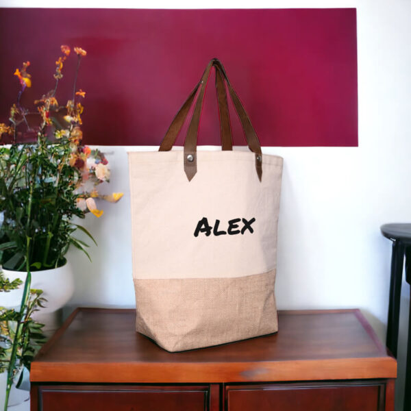 handcrafted jute bag