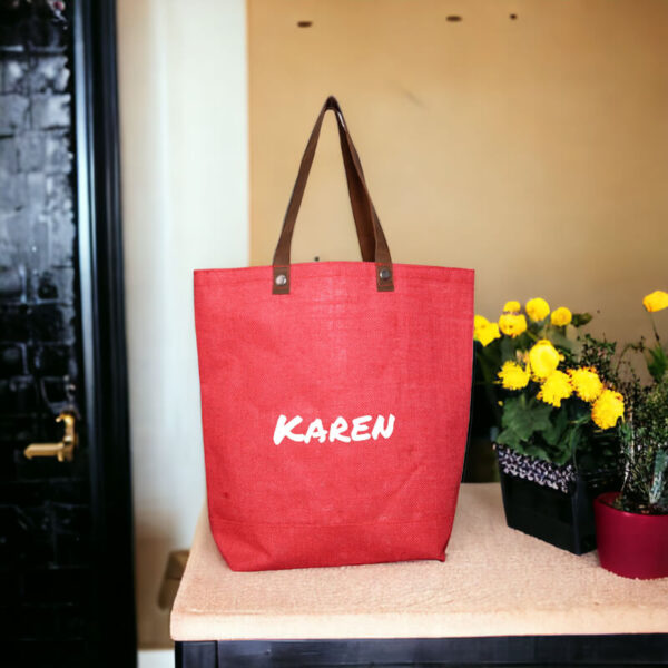 handcrafted jute bag