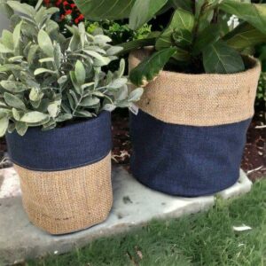 Burlap gift bags