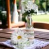 Burlap flowers