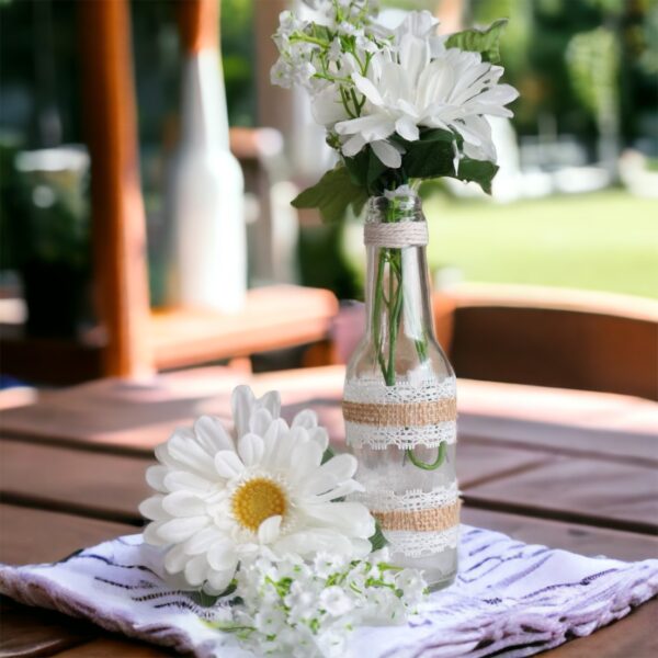 Burlap flowers