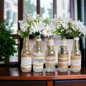 Burlap flowers