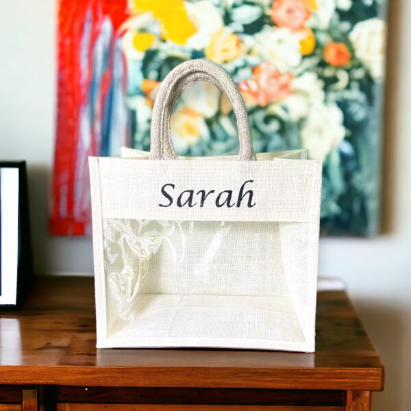pvc window jute bag