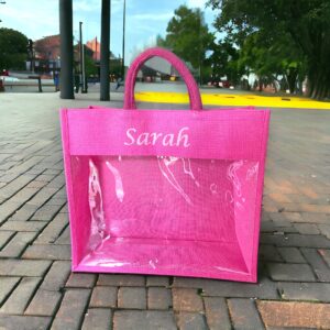 pvc window jute bag