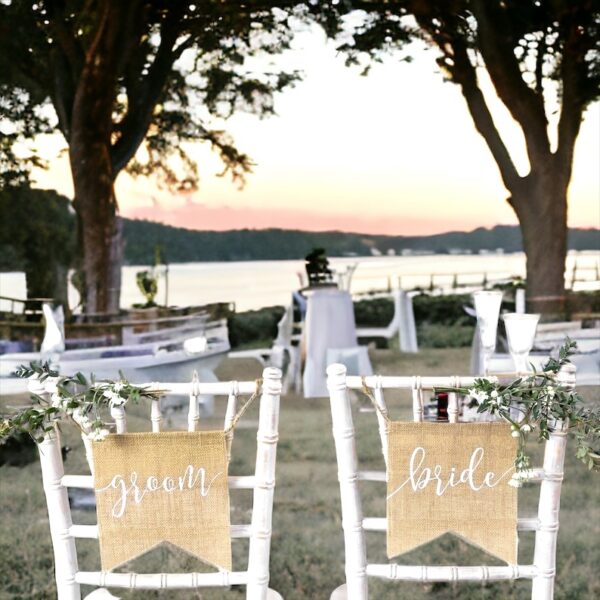 burlap flag