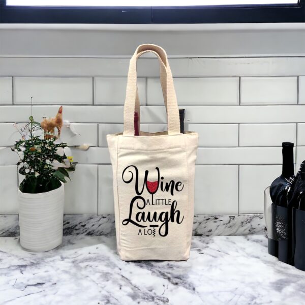 Canvas wine bag